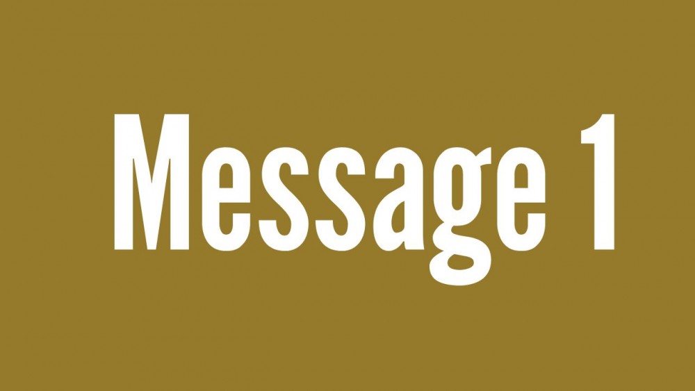 Série 1 message 1